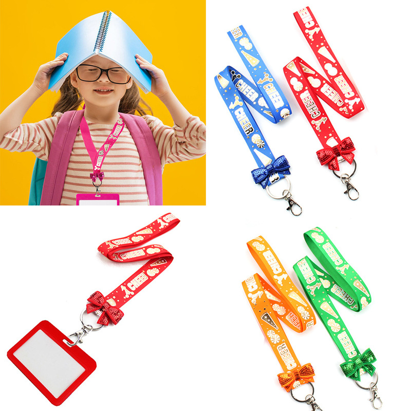 Cross-border Cheerleading Games Lanyard Coach Student Work Permit Keychain Breast Pendant Amazon Explosive