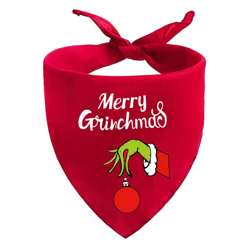 Пасхальное рождественское полотенце для собак, треугольное полотенце для слюны домашних животных, трансграничное высококачественное тканевое оборудование для домашних животных, производители в наличии