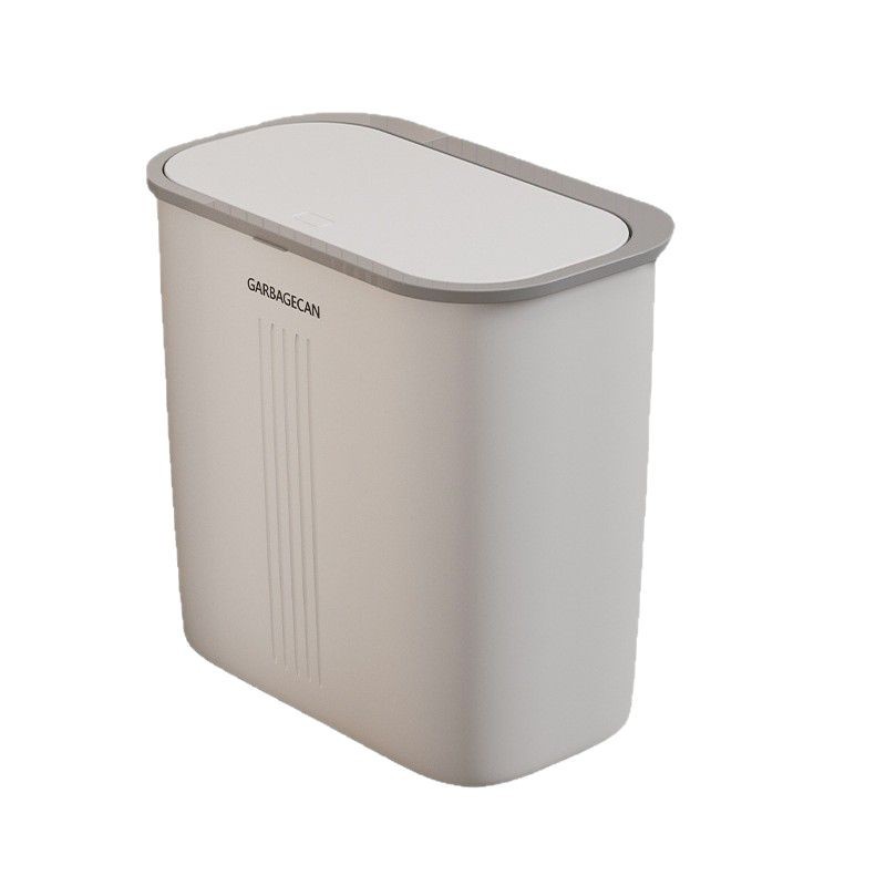 Basura de baño simple con tapa de alto valor de visualización doméstica nueva cesta de papel de inodoro de gran capacidad de basura de cocina