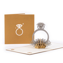 七夕情人节结婚婚礼贺卡3D立体纸雕请帖请柬邀请卡片批发