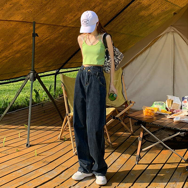 Suitable for Wide Hips and Thick Legs, Large Size Jeans for Women 2025 New Fat mm Design Loose Slimming Look Straight Wide Leg Pants Suitable for Wide Hips and Thick Legs, Large Size Jeans for Women 2025 New Fat mm Design Loose Slimming Look Straight Wide Leg Pants