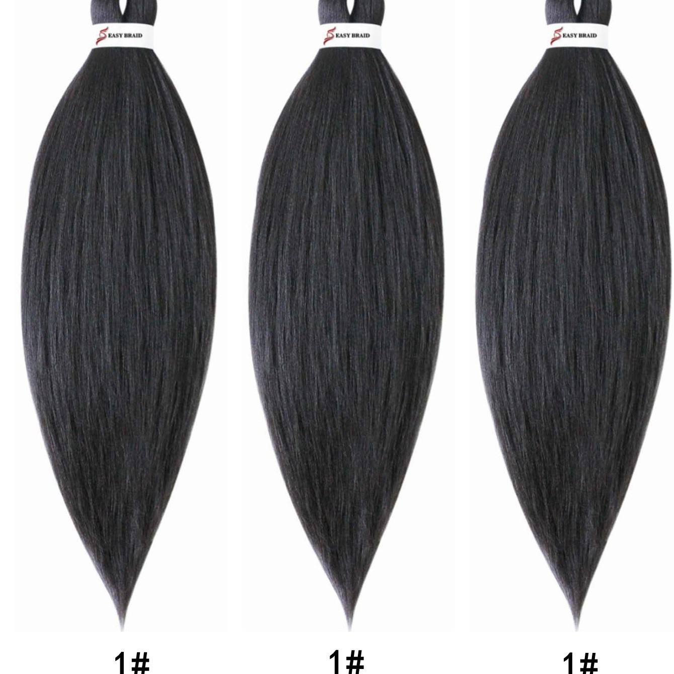 Peluca de tres piezas Easy braid hair fibra química seda de baja temperatura trenza sucia africana ganchillo EZ trenza grande