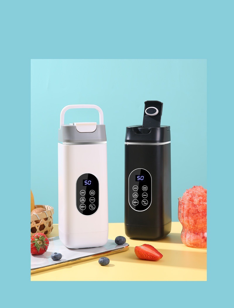 严选新款榨汁机家用碎冰榨汁杯USB充电便携果汁机户外随行杯12刀