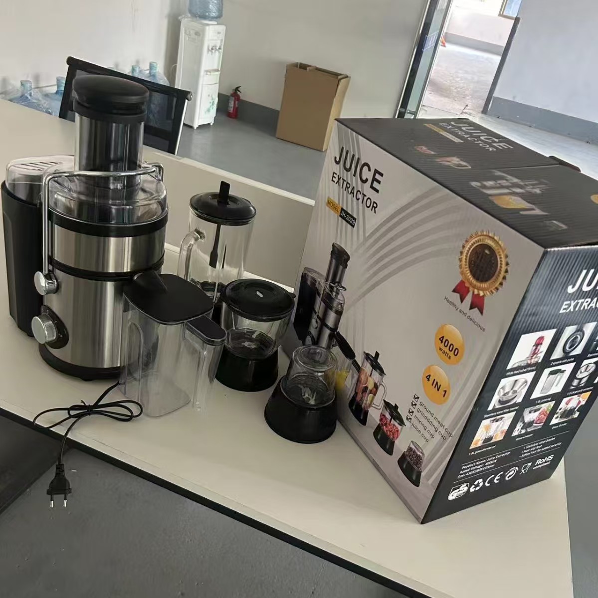 Transfronterizo nuevo estilo 3L6in1blender comercial de acero inoxidable de alta potencia mezclador de cobre puro exprimidor de hielo picado