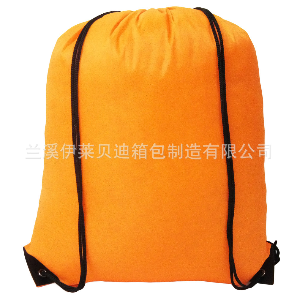 现货210D涤纶束口袋定制抽绳背包袋尼龙袋牛津布拉绳袋厂家定做