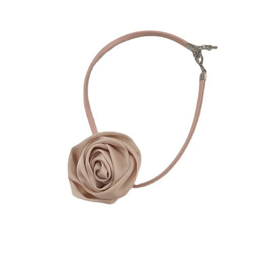 French-style gentle rose gold necklace, ethereal retro sweet choker, vacation style, personalized and niche for women