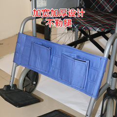 Wheelchair leg restraint belt for patients with weak legs to sit in a wheelchair with a protective belt to prevent the feet from getting caught in the wheel. Supplies for the elderly