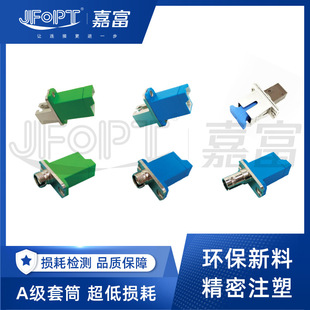 Cross-Border Hot Selling Fiber Optic Adapter E2000 to Sc/Lc/St/Fc Metal Plastic Fiber Optic Coupler Flange