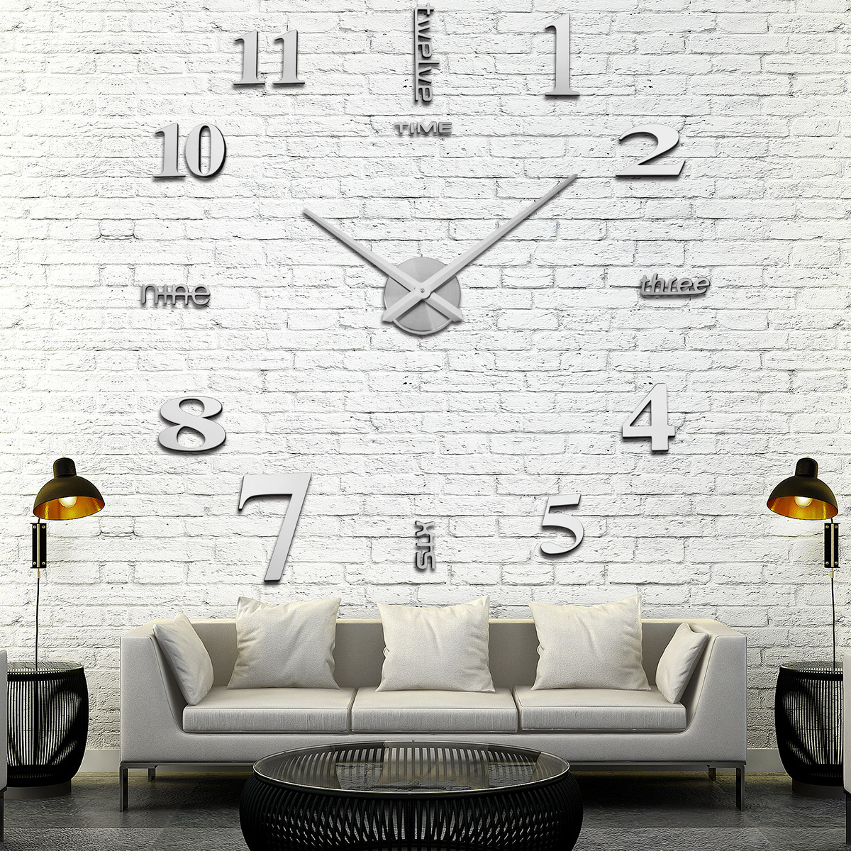 Reloj de pared acrílico DIY｜Diseño tridimensional｜Decoración del hogar｜Venta al por mayor