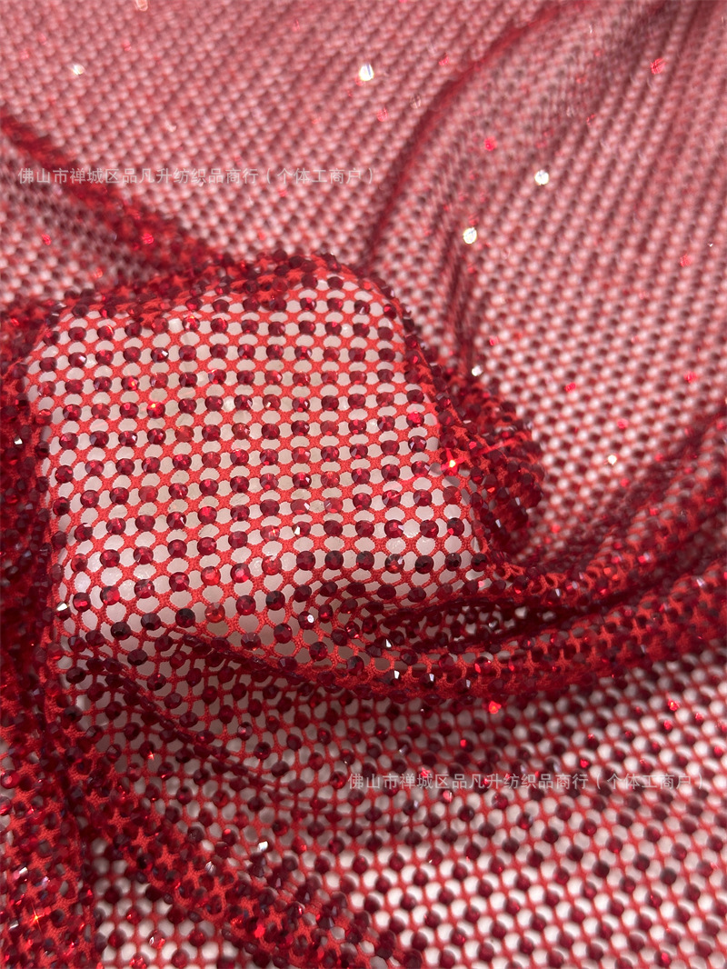 Transfronterizos amazónicos de moda de alta calidad, ropa de mangas largas de diamante de alta densidad, tela de diamante caliente de alta densidad