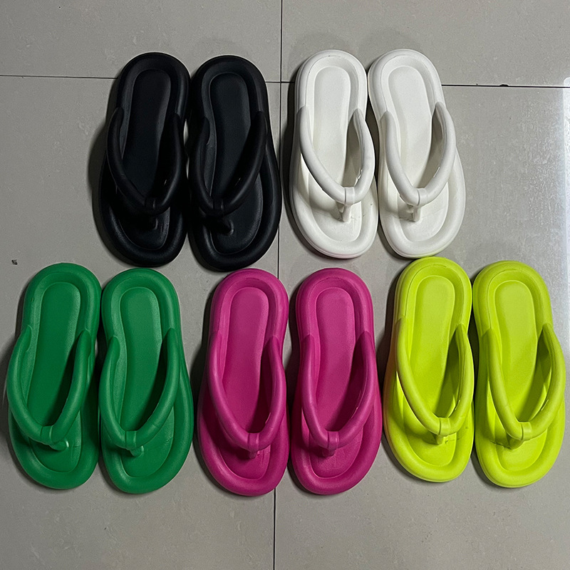 Slippers Home Non-slip Ins Flip-Flops Women's Outer Wear Thick-soled Washable EVA High-value Anti-odor Beach Shoes