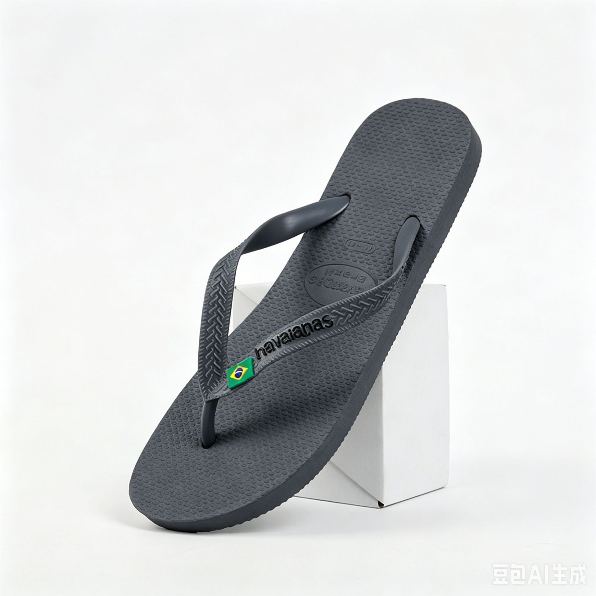 Havaianas Brasil Logo Rubber Grey