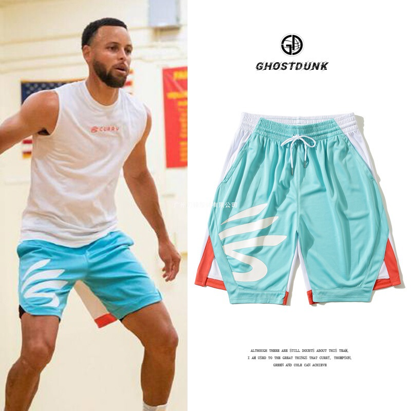 Basketball Shorts Casual Sports Pants Men's Quick-Dry Four-Point Street Basketball Shorts Streetball Shorts Running Training Pants