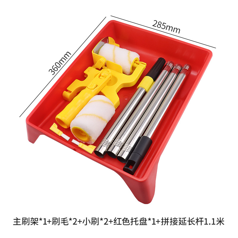 Cepillo de rodillo de corte transfronterizo pintura de látex separación de color cepillo de pintura pared techo pintura herramienta cepillo de pared artefacto