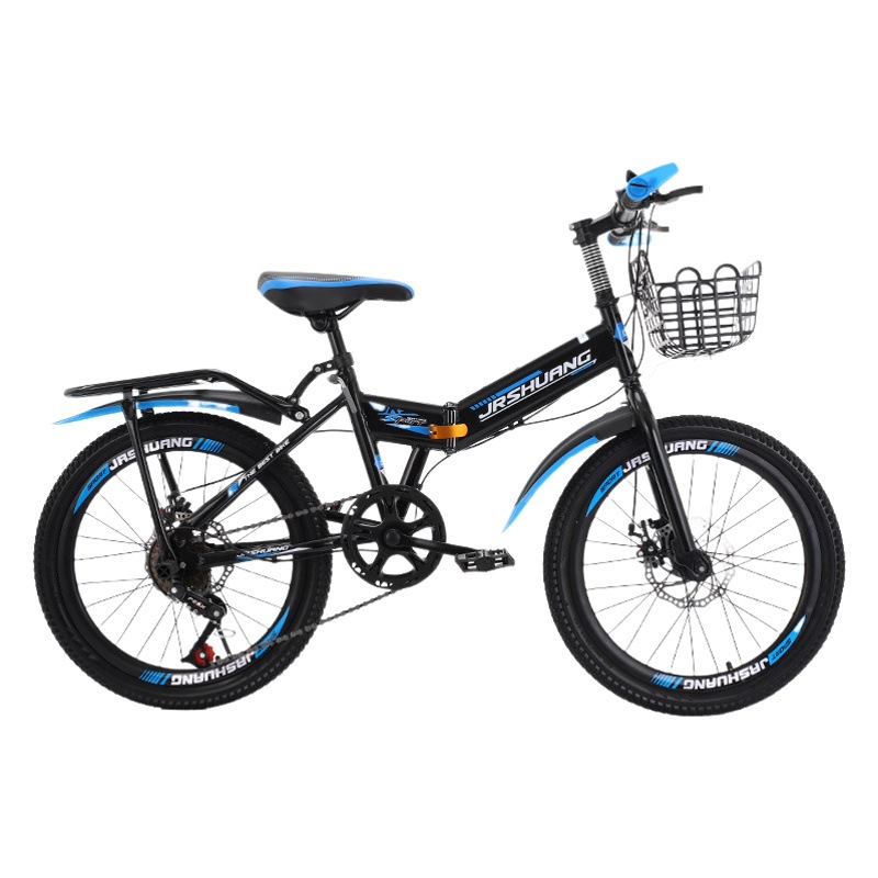 Children's folding mountain bike 18/20/22/24-inch boys and girls variable speed disc brake middle and big children student car
