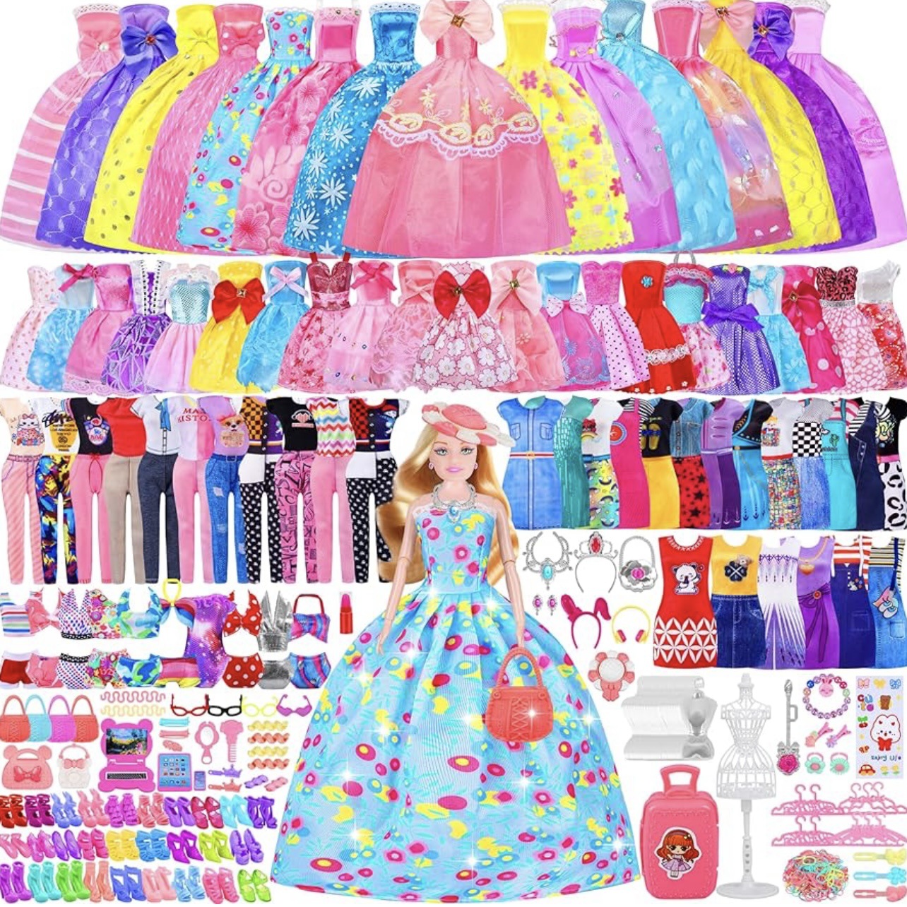 Dress-up doll set for girls, children's birthday gifts, realistic princess toy accessories, foreign trade, cross-border wholesale.