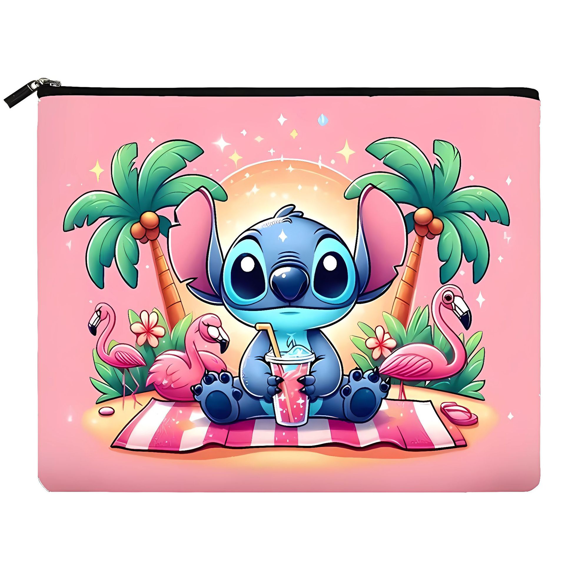 Bolsa de almacenamiento con estampado de dibujos animados de Stitch, éxito de ventas en Amazon, disponible para entrega inmediata, patrón y tamaño personalizables.