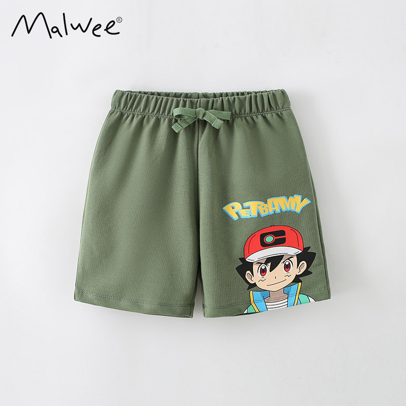 En stock malwee pantalones para niñas verano nuevos niños europeos y americanos impresos cintura elástica pantalones casuales para niños image 7