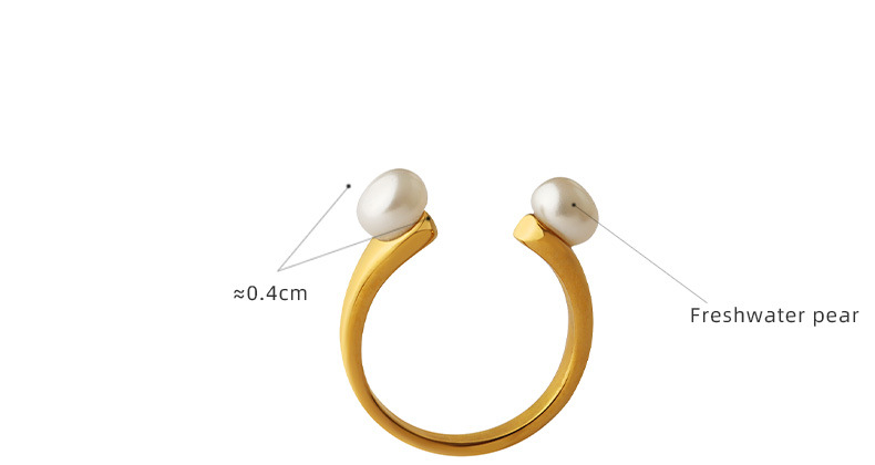 3g Weight 0.03µm-0.05µm Gold Plating Thickness PVD Coated Gold Plating Process Real Gold Plated Plating Material PVD Coated Real Gold Plated 18K Gold Geometric 304 Stainless Steel Fashion Waterproof Non Tarnish Open Ring