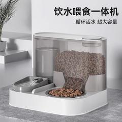 猫の犬の循環活水の浄水器は自動的に食べ物のたらい器のステンレスの大容量を与えて水の一体の双碗を飲みます。