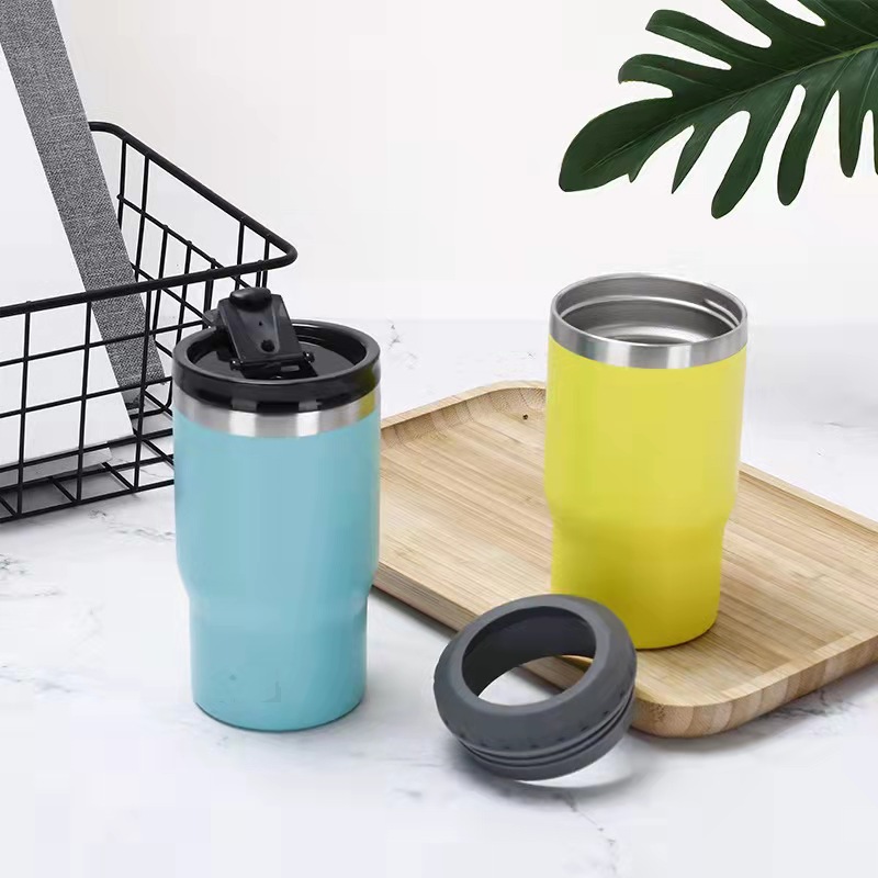 14o doble cubierta de acero inoxidable doble vacío hielo taza de agua de cerveza bebida refrigerante refrigerante taza de aislamiento térmico para automóviles image 3