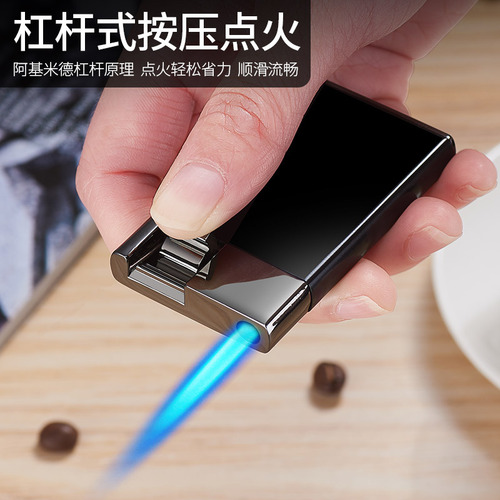 Debon upgraded lever ignition lighter, direct blast windproof small lighter, convenient powerful cigarette lighter