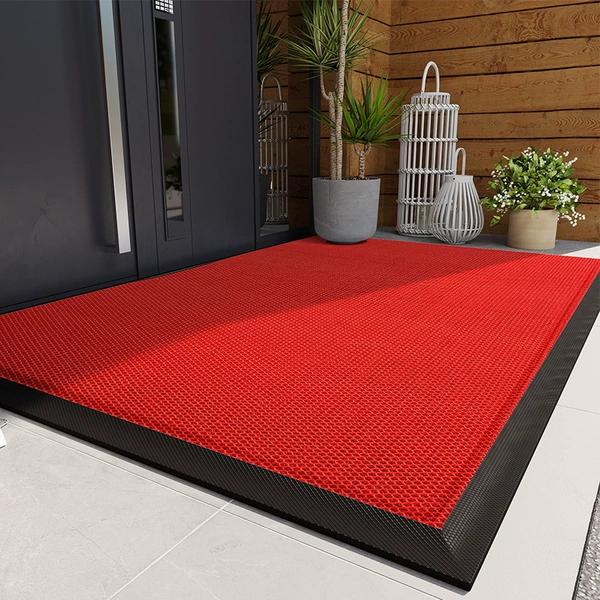 Elastic King Door Mat-China Red