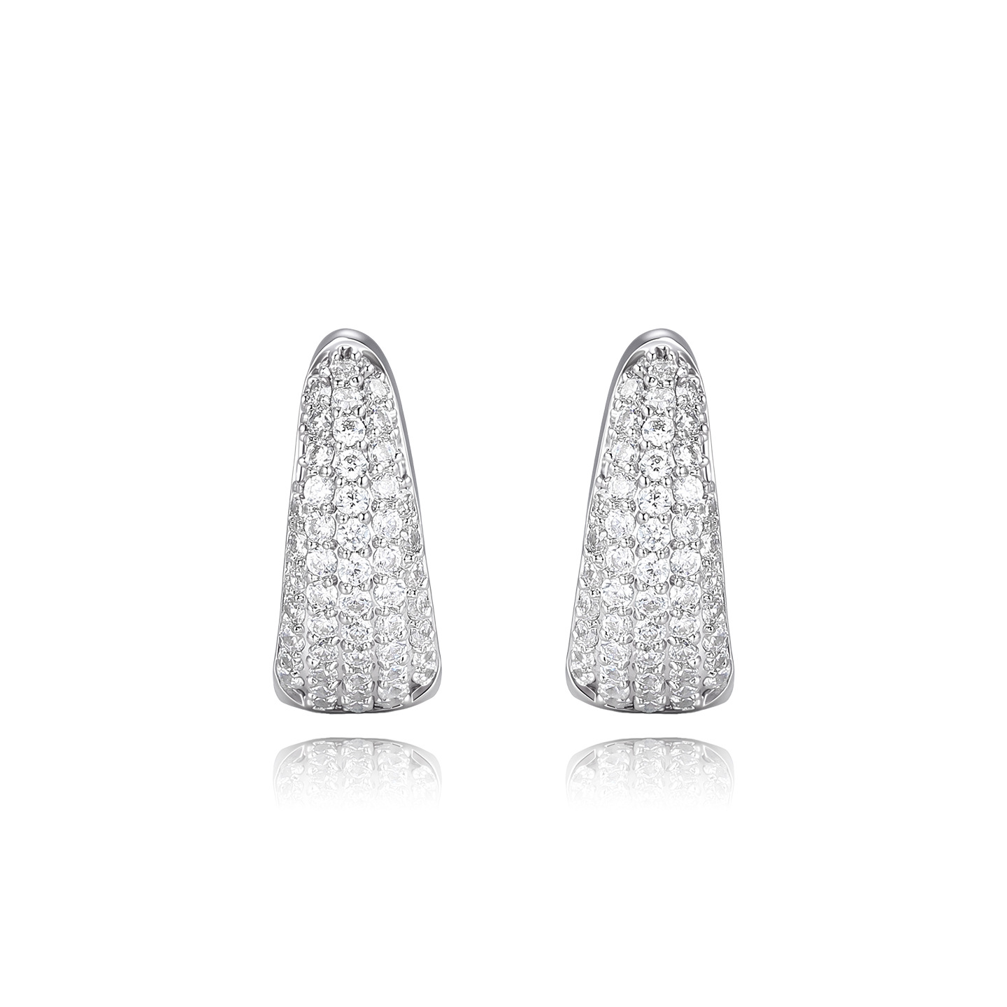 Xuping gemas artificiales cerradas de geometría círculo de moda simple Europa y América pendientes de aleación de cobre transfronterizos pendientes para mujeres
