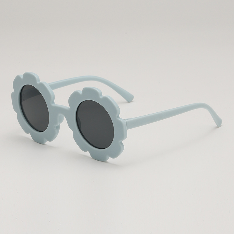 Children's cute cartoon cream sunglasses flower-shaped for traveling