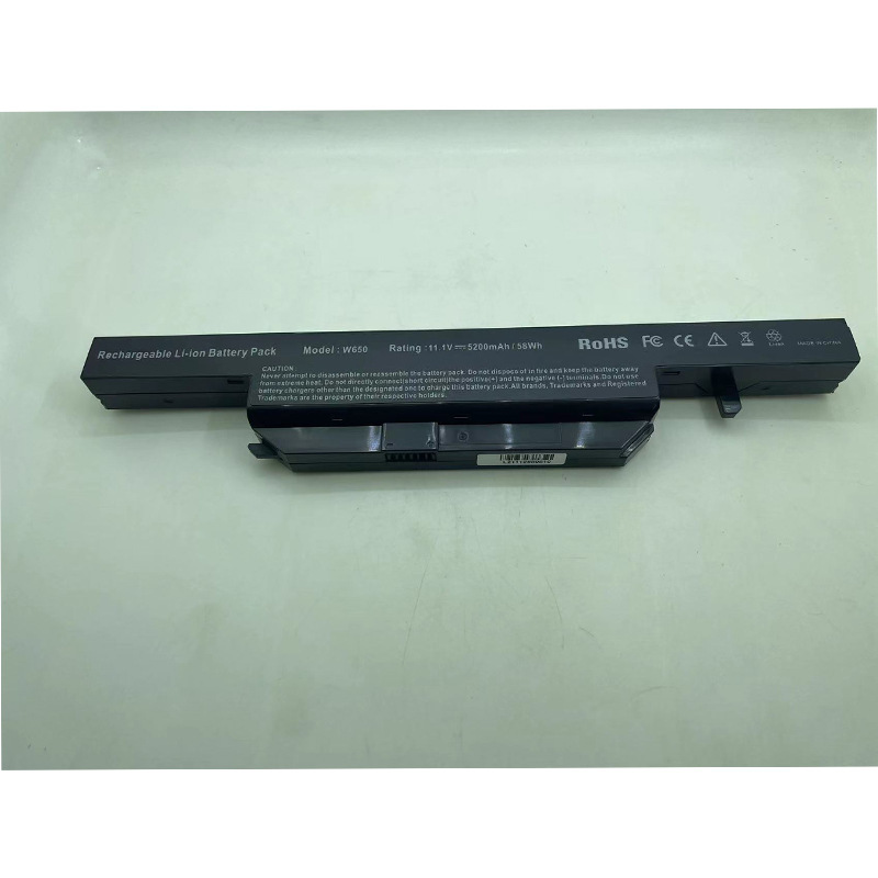 Applicable to Shenzhou warlord K650D-i7D2 K650D-i5D3 W650BAT-6 laptop battery