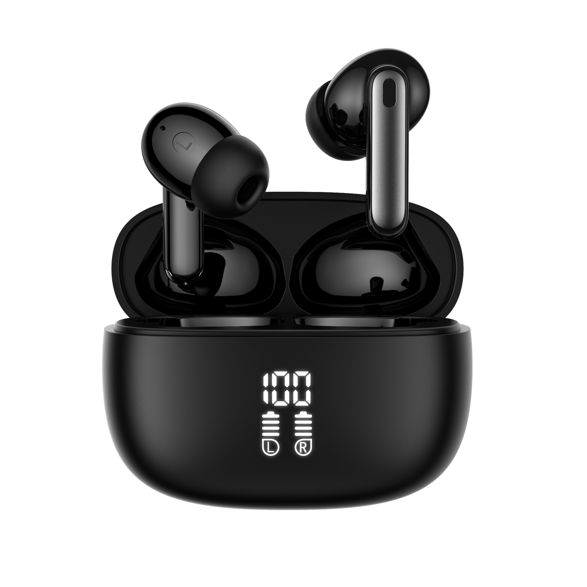 Auriculares Bluetooth Y90 de Triple Marca con Doble Alimentación y Reducción de Ruido 5.4, Modelo Privado Inalámbrico con Pantalla Digital Interna, para Juegos, Transfronterizos, Amazon