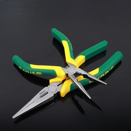 威力狮工业级尖嘴钳日式6寸8寸多功能多用电工剥线尖口钳尖头钳子