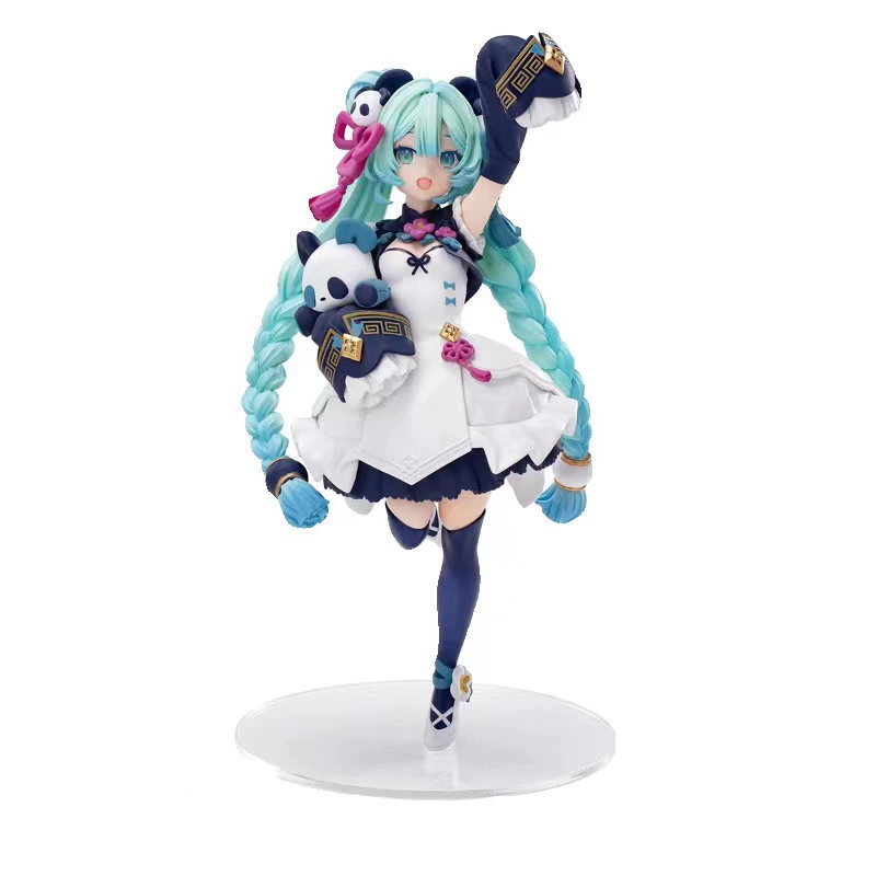 Фигура Guofeng Panda Hatsune Miku, 18 см, коллекционная статичная поза, в коробке или без