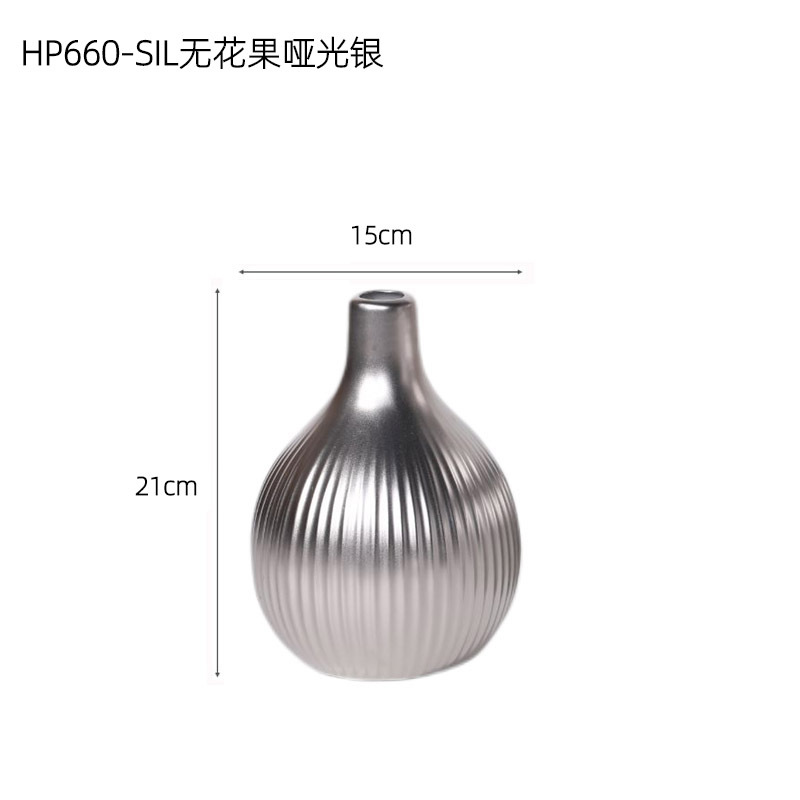 HP660-SIL de tamaño pequeño higo plata mate