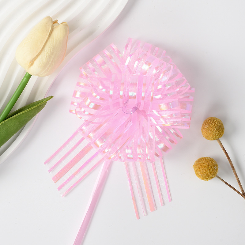 Transfronterizo 30 cinco líneas de nieve bola de flores decoración del coche de boda fiesta diseño de regalo de embalaje de flores tirando de cinta de flores