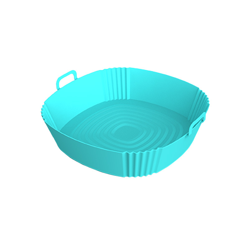 Bandeja de almohadilla de olla de freidora de aire de silicona transfronteriza bandeja de horno plegable freidora multifuncional almohadilla resistente al calor de alta temperatura