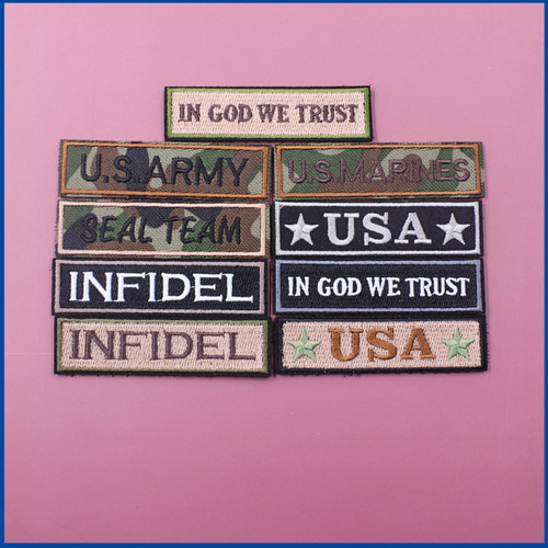 Cross-border supply strip US Navy flag embroidered Velcro foreign trade platform outdoor tactical bag cloth patch
