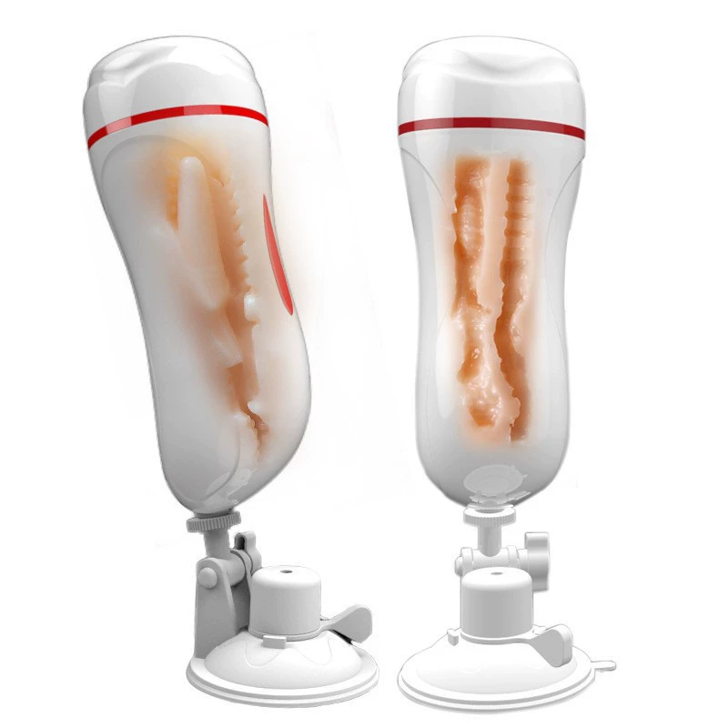 Wanle Love Cup Двойное отверстие Электрический самолет Фаллос Вибрирующая вагинальная и анальная двойная дупла: кружка мастурбации черного цвета с двойной головкой, представлена как копия