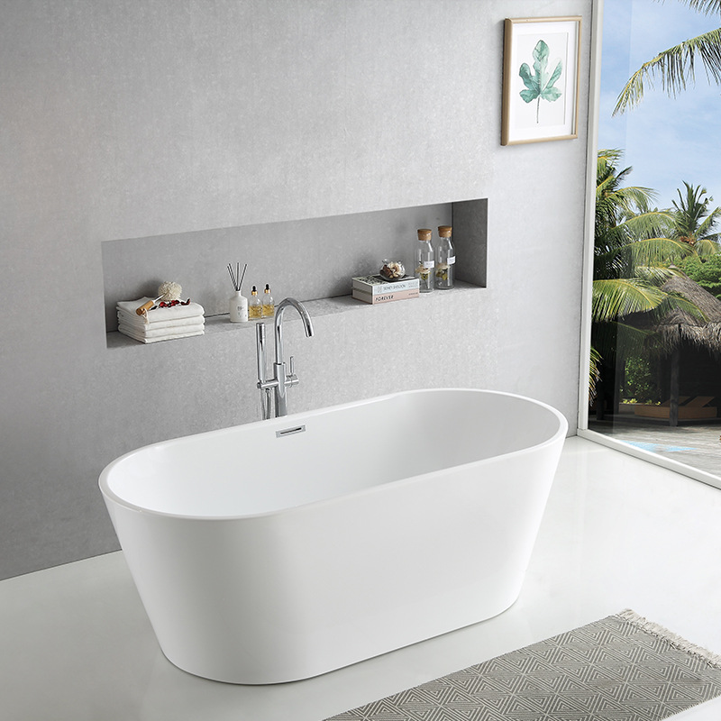 Hotel and B&B Bathtub Independent Small Bathroom Bathtub Integrated Acrylic Bathtub