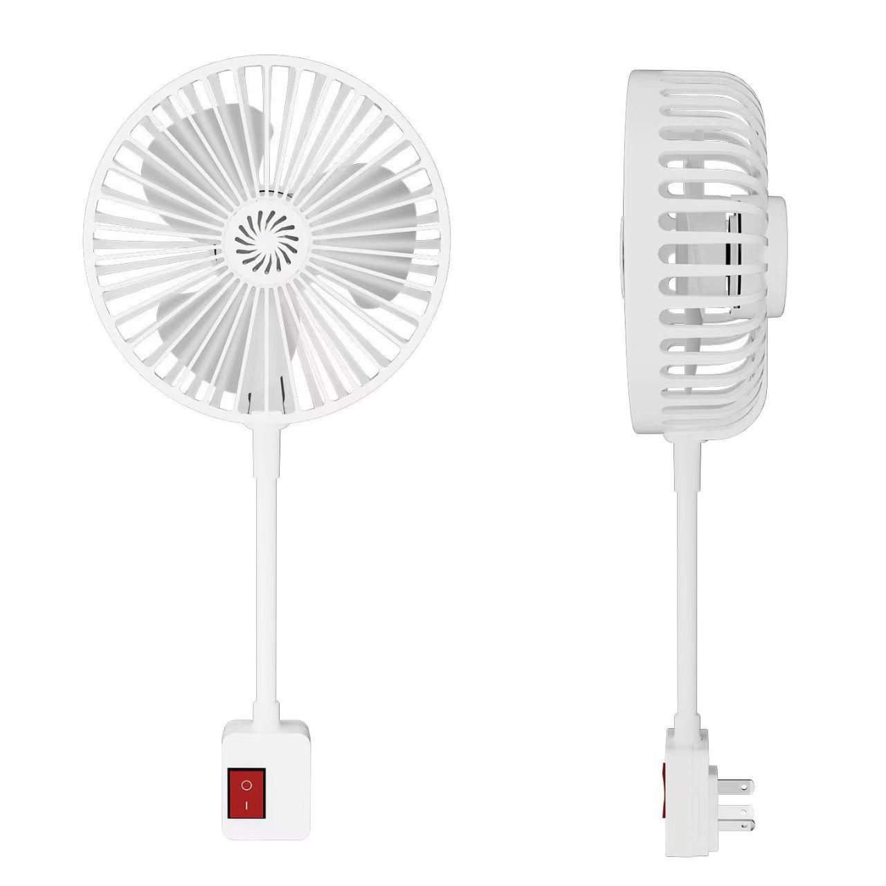 Ventilador portátil integrado de tres enchufes ventilador pequeño ventilador doméstico ventilador de enchufe universal ventilador pequeño