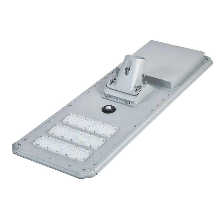 Lámpara Solar de Aluminio con Sensor de Movimiento, Lámpara de Jardín Integrada, Impermeable, 100w200w, Lámpara de Calle IP65