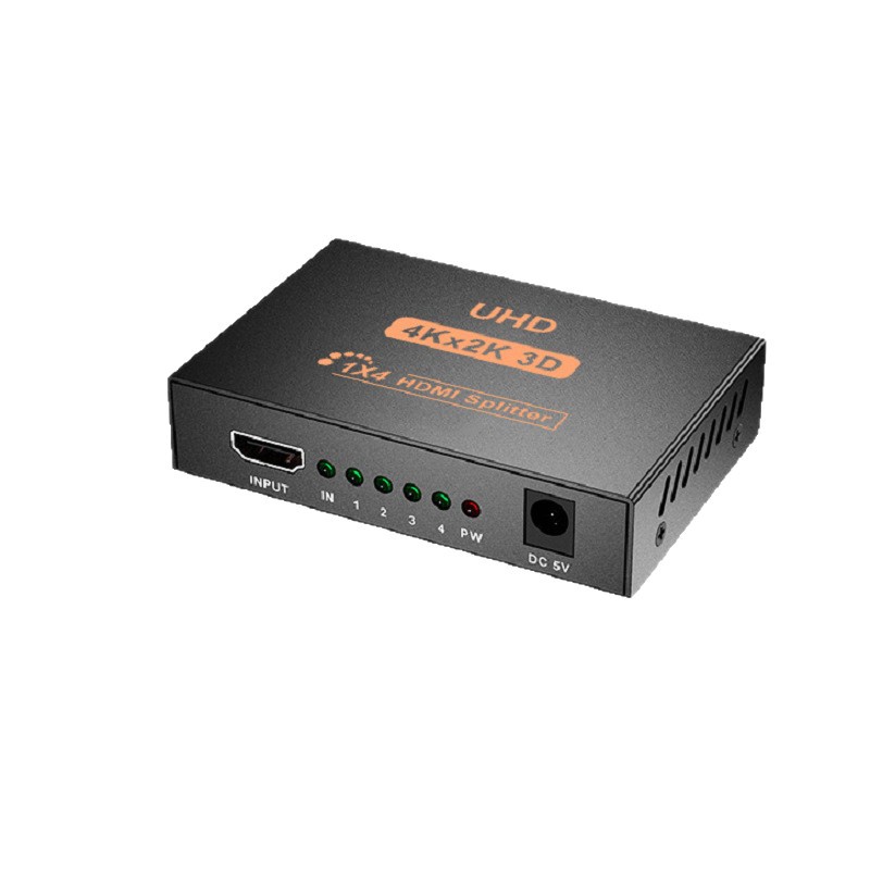 Distribuidor de video de fábrica uno-en-cuatro-out 4K HD HDMI divisor 1 minuto 4-out HDMI distribuidor un minuto dos