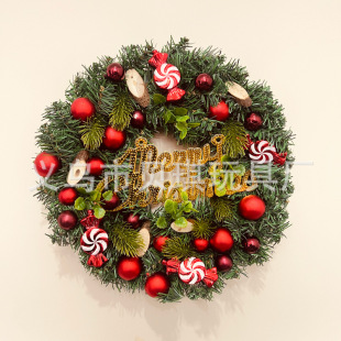 Christmas Decorations Christmas Wreath Door Hanging 30cm - 180cm Encrypted Christmas Ball Wreath Circle