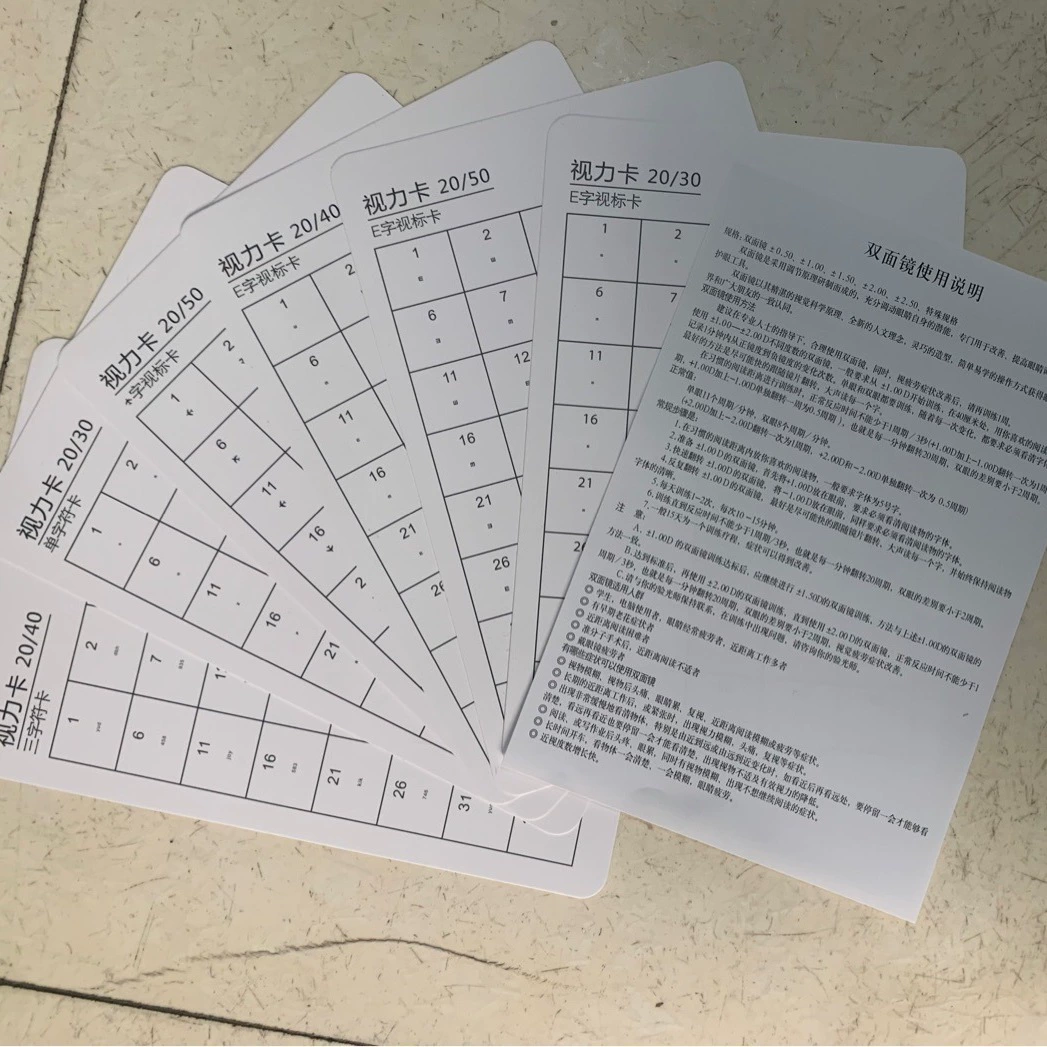 Переверните карту двустороннее зеркальное видение карты матовая поверхность неотражающая прозрачная 20/30 20/40 инструкции