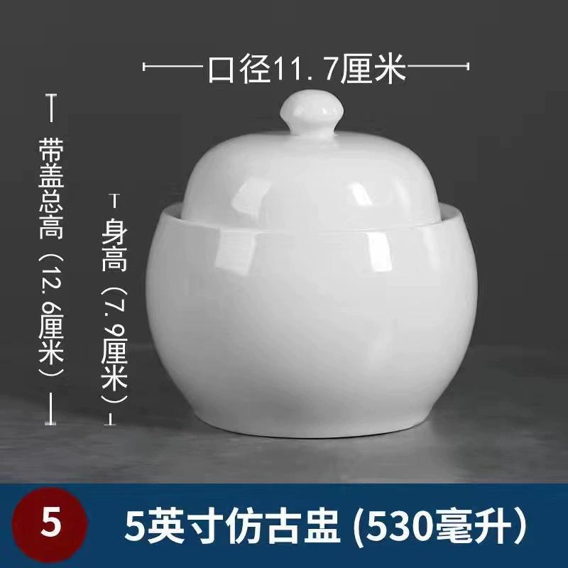 Набор Ceramic Stew Pot: 3,5–5 дюйма, 170–550 мл, двусторонняя отделка и античные отделки