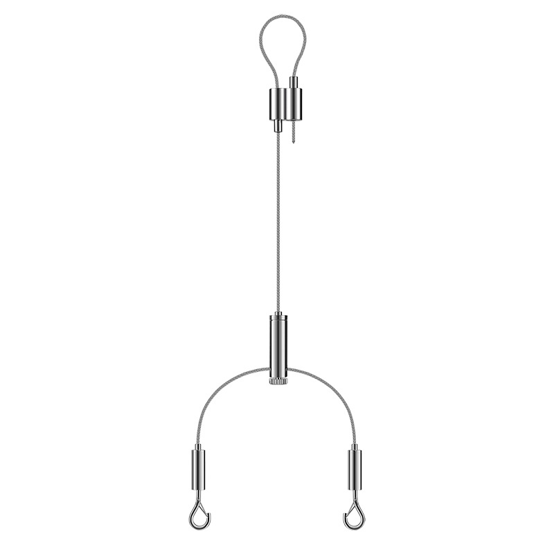 Tensor de cable para luces de exterior, gancho de sujeción, accesorios para iluminación de metro, cuerda de acero anticaídas, placa de techo, cuerda de acero para lámparas colgantes