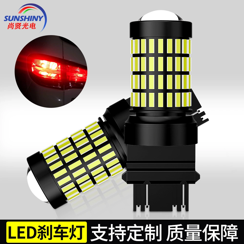 Новый автомобильный стоп-сигнал 7443led, лампа стоп-сигнала 2835 52SMD, лампа T20 высокой яркости, задний ход