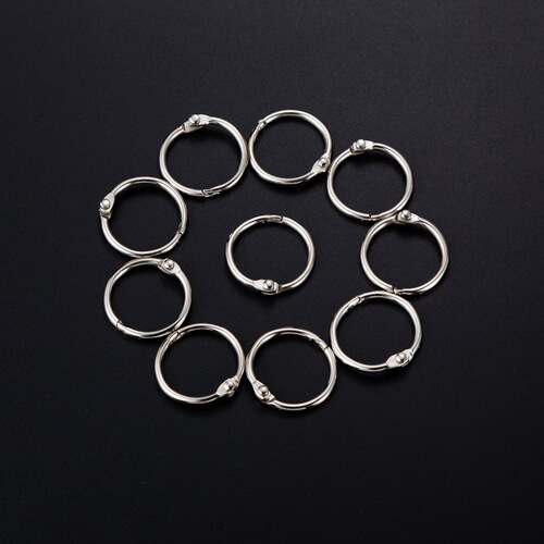 Book ring, loose-leaf ring, DIY binding ring, card ring, keychain ring, iron ring, iron ring, open ring, curtain hanging ring