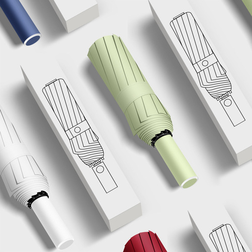 24-rib Double-Frame Umbrella, Fully Automatic, Large Size, Sun & Rain Protection, Folding Design, Perfect as a Gift