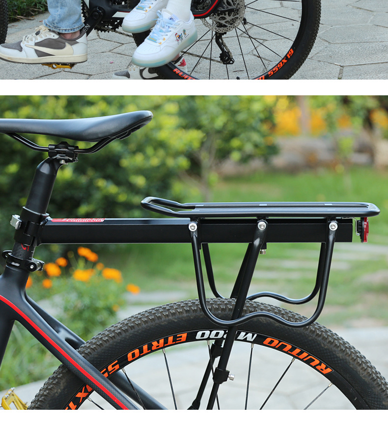 Suitable for Quick-Release Bicycle Rear Rack, Mountain Bike Rear Seat Rack, Tail Rack, Basket, Basket, Passenger Luggage Rack